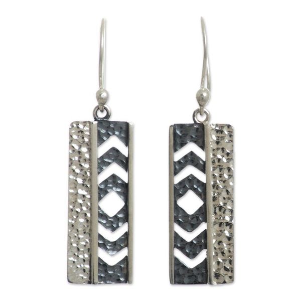 Alternate image for Sterling Silver Dangle Earrings from Peru Silver Arrows