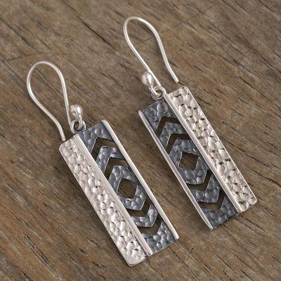 Alternate image for Sterling Silver Dangle Earrings from Peru Silver Arrows