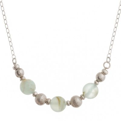 Alternate image for Natural Opal Beaded Necklace from Peru Round Sophistication