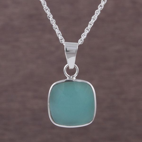 Alternate image for Handcrafted Andean Sterling Silver Necklace with Opal Window