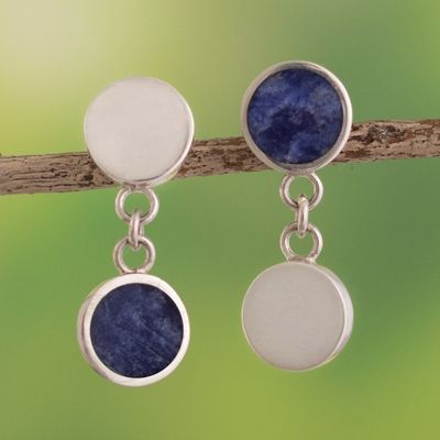 Alternate image for Modern Sodalite Dangle Earrings Starting Point