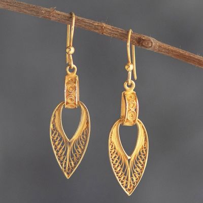 Alternate image for Hand Crafted 24k Gold-Plated earrings Talara Treasure