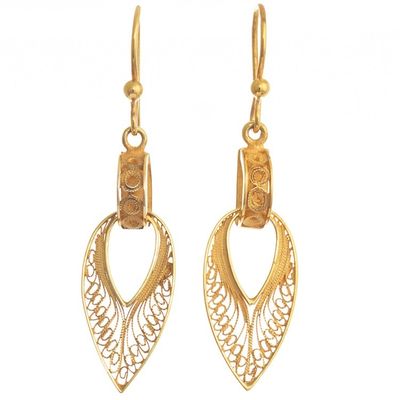Alternate image for Hand Crafted 24k Gold-Plated earrings Talara Treasure