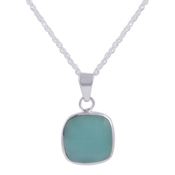 Alternate image for Handcrafted Andean Sterling Silver Necklace with Opal Window