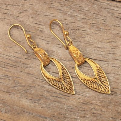 Alternate image for Hand Crafted 24k Gold-Plated earrings Talara Treasure
