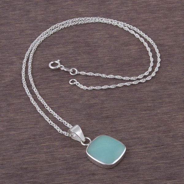 Alternate image for Handcrafted Andean Sterling Silver Necklace with Opal Window