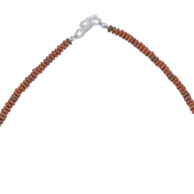 Alternate image for 925 Sterling Silver and Ceramic Inca Sun Necklace from Peru Incan Sun God