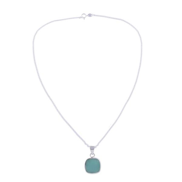 Alternate image for Handcrafted Andean Sterling Silver Necklace with Opal Window
