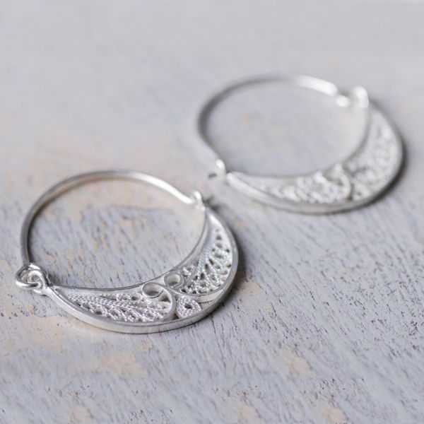 Alternate image for Collectible Sterling Silver Filigree Earrings Fiesta