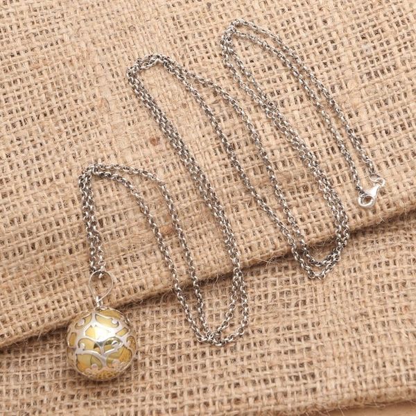 Alternate image for Bali Harmony Ball Necklace Handcrafted of Sterling Silver Becoming