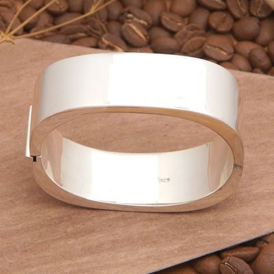 Main image for Minimalist Sterling Silver Bangle-Style Wristband Bracelet Shine on Your Own