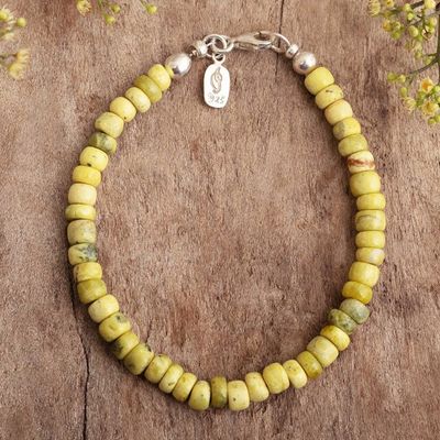 Alternate image for Artisan Crafted Serpentine Bracelet Positive Thinking