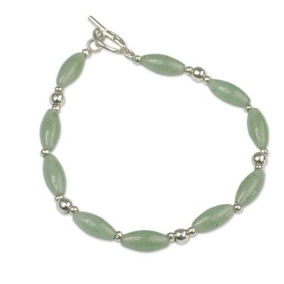 Alternate image for Andes Sterling Silver and Aventurine Bracelet Hope for Tomorrow
