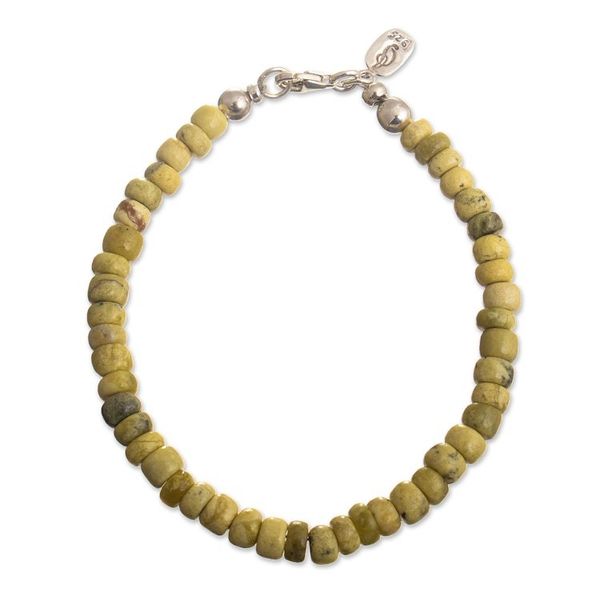 Alternate image for Artisan Crafted Serpentine Bracelet Positive Thinking