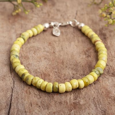 Alternate image for Artisan Crafted Serpentine Bracelet Positive Thinking