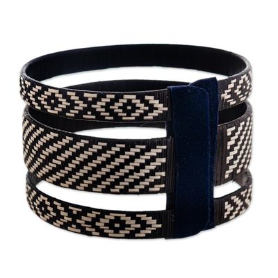 Alternate image for Dark Brown and Ivory Cuff Bracelet Creative River Energy