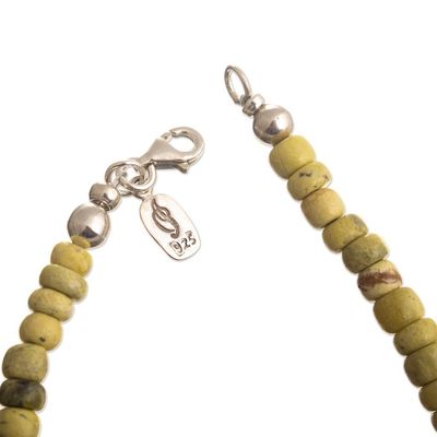 Alternate image for Artisan Crafted Serpentine Bracelet Positive Thinking