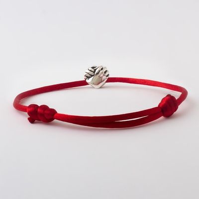 Alternate image for Andean Handmade Sterling Silver Red Cord Unity Bracelet Together in Everything