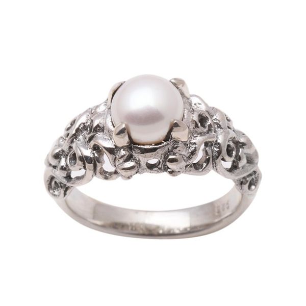 Alternate image for Hand Made Sterling Silver and Pearl Ring Majesty
