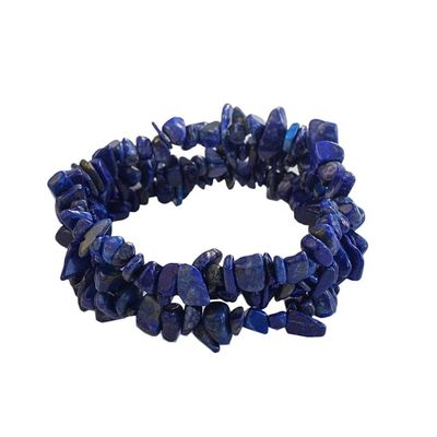 Alternate image for Three Lapis Lazuli Beaded Stretch Bracelets from Brazil Lapis Trio