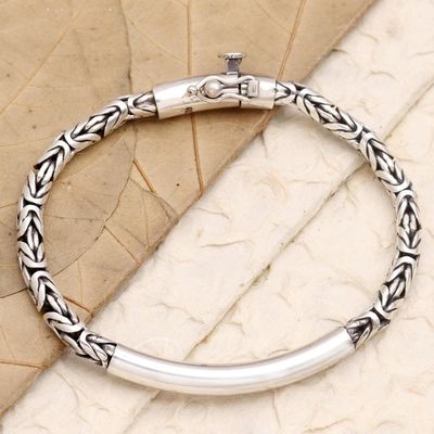 Alternate image for Sterling Silver Borobudur Pendant Bracelet From Indonesia Temple Decorations