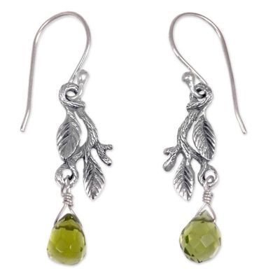 Alternate image for Womens Sterling Silver Dangle Earrings Rainforest
