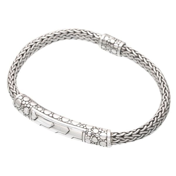 Alternate image for Polished Sterling Silver Pendant Bracelet from Bali Path to Denpasar