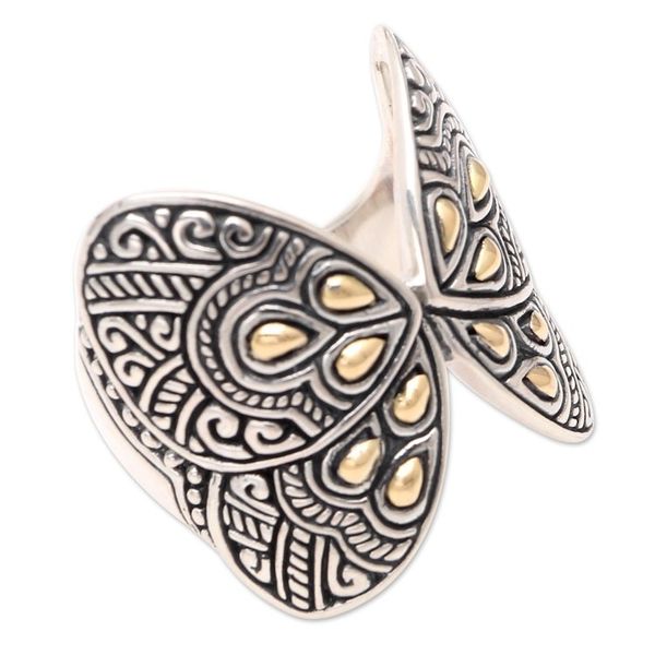 Alternate image for Gold-Accented Cocktail Ring with Butterfly Motif Give Me Butterflies