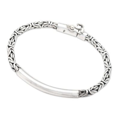 Alternate image for Sterling Silver Borobudur Pendant Bracelet From Indonesia Temple Decorations