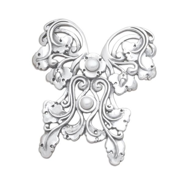 Alternate image for Hand Made Sterling Silver Butterfly Brooch Butterfly Forest