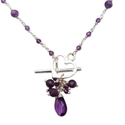 Alternate image for Amethyst Link Pendant Necklace from Bali Lovely Bundle