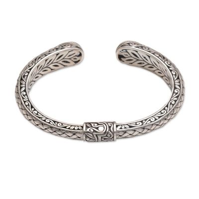 Alternate image for Blue Topaz and Sterling Silver Cuff Bracelet from Indonesia Blue Topaz Tears