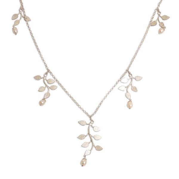 Alternate image for Sterling Silver and Pearl Necklace Cloud Forest