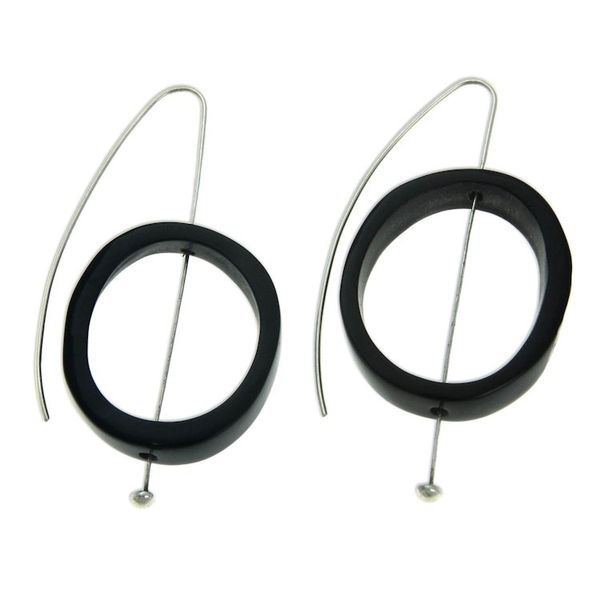 Alternate image for Horn drop earrings Sea Melody