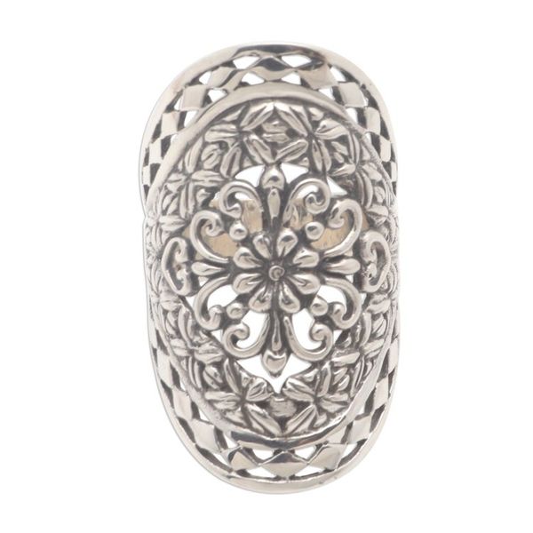 Alternate image for Sterling Silver Flower Ring Basket of Blooms