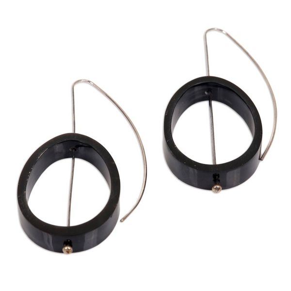 Alternate image for Horn drop earrings Sea Melody