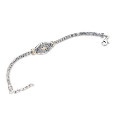 Alternate image for Gold-Accented Sterling Silver Pendant Bracelet Independent at Heart