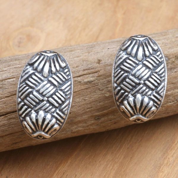 Alternate image for Oval Sterling Silver Earrings Ready to Go