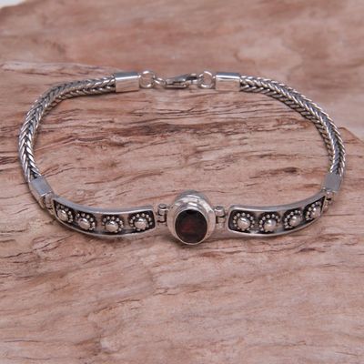 Alternate image for Sterling Silver Garnet Bracelet Cosmic Story