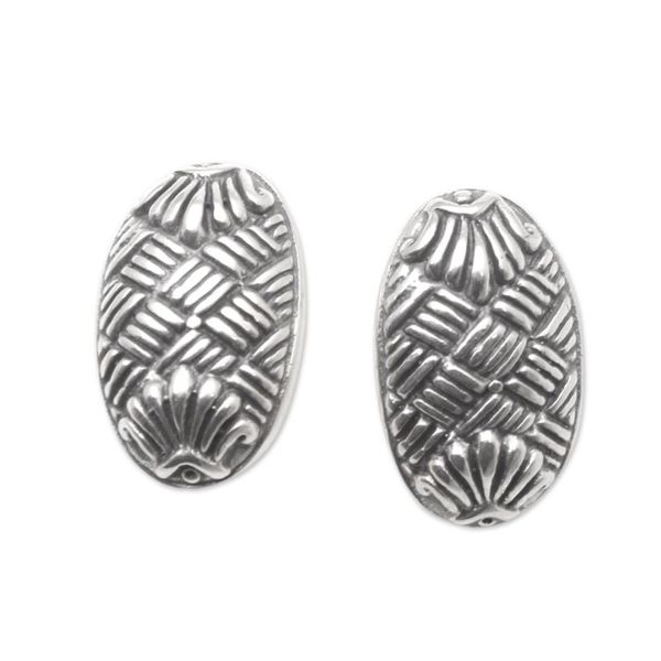 Alternate image for Oval Sterling Silver Earrings Ready to Go