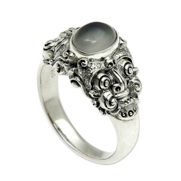 Alternate image for Mens Moonstone and Sterling Silver Ring Goodness