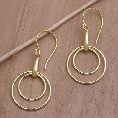 Alternate image for 18k Gold-Plated Earrings from Bali Beauty in the Round