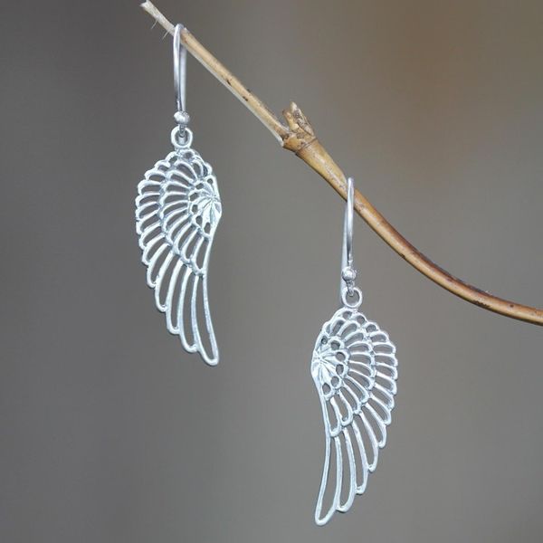 Alternate image for Sterling Silver Dangle Earrings Angelic