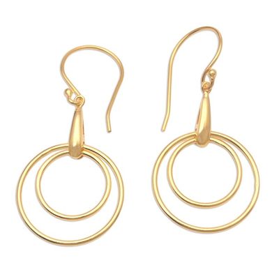 Alternate image for 18k Gold-Plated Earrings from Bali Beauty in the Round