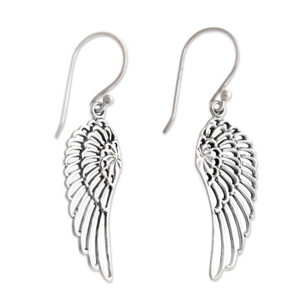 Alternate image for Sterling Silver Dangle Earrings Angelic