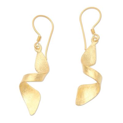 Alternate image for Hand Crafted Gold-Plated Dangle Earrings Party City