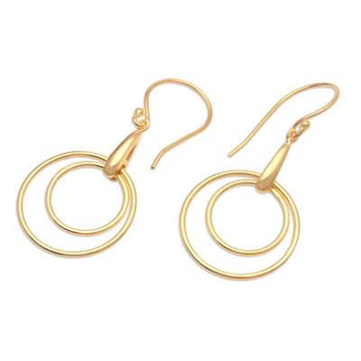 Alternate image for 18k Gold-Plated Earrings from Bali Beauty in the Round