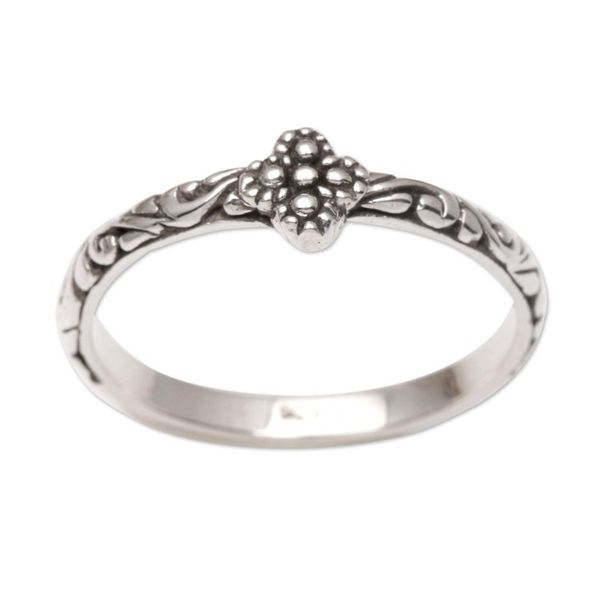 Alternate image for Artisan Crafted Slender Sterling Band Ring Fairytale Ending