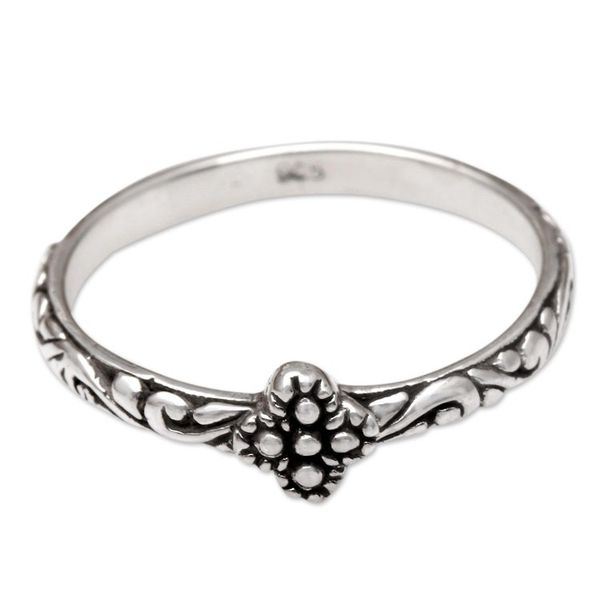 Alternate image for Artisan Crafted Slender Sterling Band Ring Fairytale Ending