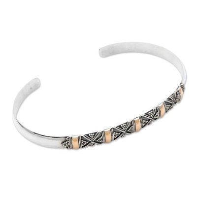 Alternate image for Sterling silver cuff bracelet Hyacinth